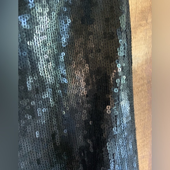 Chan Luu * Beautiful * Long Black Sequin Maxi Skirt - Picture 6 of 9